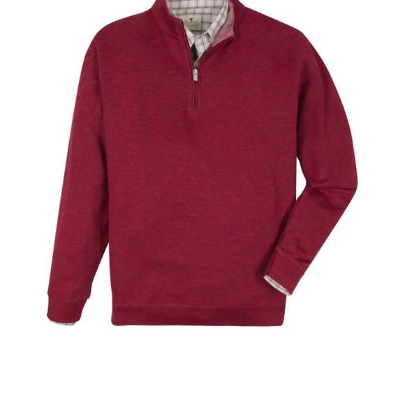 Quarter Zip Side Tie Modal Sweatshirt
